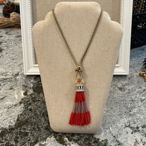 Stella dot brio nautical preppy long rope chain necklace